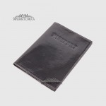 Обложка для паспорта TERGAN 1200 кожаная SIYAH CRISTAL Черный Коричневый