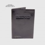Обложка для паспорта TERGAN 1200 кожаная SIYAH CRISTAL Черный Коричневый
