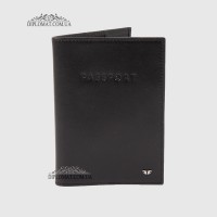 Обложка для паспорта TERGAN 1200 кожанаяSIYAH RUSTIC Черный