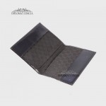 Обложка для паспорта TERGAN 1200 кожаная тСнЛак Черный