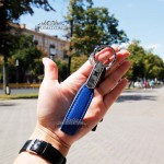 Брелок Кожаный TERGAN 0235 Два кольца SAKS MAVI FLOATER Синий Синий