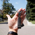 Брелок Кожаный TERGAN 0235 Два кольца KAHVE FLOATER Коричневый Коричневый