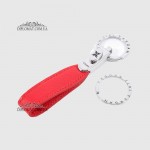 Брелок Кожаный TERGAN 0235 Два кольца KIRMIZI FLOATER Красный/Розовый