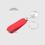 Брелок Кожаный TERGAN 0235 Два кольца KIRMIZI FLOATER Красный/Розовый