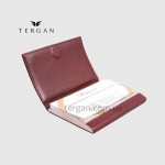 Визитница для своих визиток TERGAN 0236 кожаная в металлической корпусе  22TABA VEGETAL; Коричневый