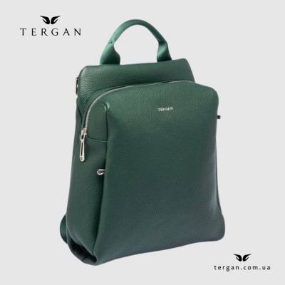 Женский кожаный рюкзак TERGAN 79384 YESIL FLOATER