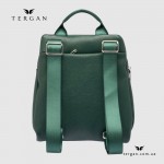 Женский кожаный рюкзак TERGAN 79384 (YESIL FLOATER) темно-зеленый для планшета и ноутбука