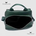 Женский кожаный рюкзак TERGAN 79384 (YESIL FLOATER) темно-зеленый для планшета и ноутбука