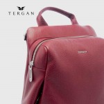 Женский кожаный рюкзак TERGAN 79384 BORDO FLOATER (бордовый) с отделением для планшета и ноутбука до 13