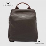 Женский кожаный рюкзак TERGAN 79384 KAHVE FLOATER, темно-коричневый