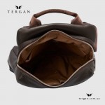 Женский кожаный рюкзак TERGAN 79384 KAHVE FLOATER, темно-коричневый