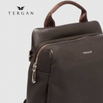 Женский кожаный рюкзак TERGAN 79384 KAHVE FLOATER, темно-коричневый