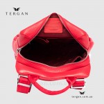 Женский кожаный рюкзак TERGAN 79384 KIRMIZI FLOATER (красный) для планшета и ноутбука до 13