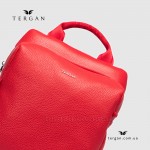 Женский кожаный рюкзак TERGAN 79384 KIRMIZI FLOATER (красный) для планшета и ноутбука до 13