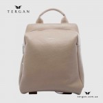Женский кожаный рюкзак TERGAN 79384 KUM FLOATER, цвет таупе под ноутбук