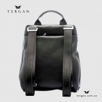 Женский рюкзак TERGAN 79384 кожаный черный с отделнием для планшета и ноутбука до 13