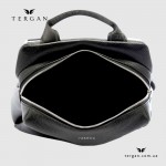 Женский рюкзак TERGAN 79384 кожаный черный с отделнием для планшета и ноутбука до 13