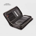 Клатч мужской с двумя молниями кожаный TERGAN 2197  SIYAH LATIGO Черный