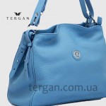 Сумка Женская Кожаная TERGAN 79450  MAVI FLOATER Голубой