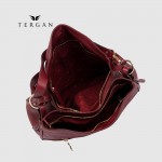 Сумка Женская Кожаная TERGAN 79450  BORDO FLOATER Красный
