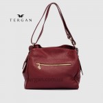 Сумка Женская Кожаная TERGAN 79450  BORDO FLOATER Красный