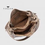Сумка Женская Кожаная TERGAN 79450  KUM FLOATER Бежевый 