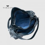 Сумка Женская Кожаная TERGAN 79450  LACIVERT FLOATER Синий
