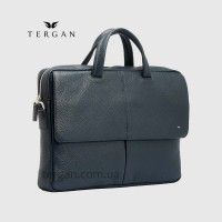 Сумка для ноутбука документов А4 TERGAN 21140 Кожаная с ремнем через плечоLACIVERT FLOATER Т.Синий