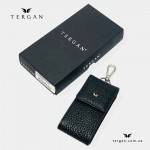 Кожаная ключница TERGAN 095 SIYAH FLOATER для автомобильных ключей, черная 